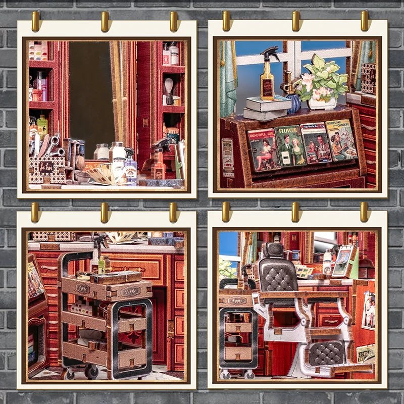 Cutebee John's Hair Salon - DIY Book Nook Kit