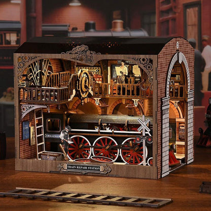 Train Repair Station - Book Nook Kit