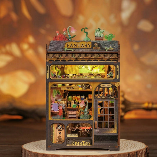 Cutebee Fantasy Plant Shop - DIY Wooden Book Nook Kit