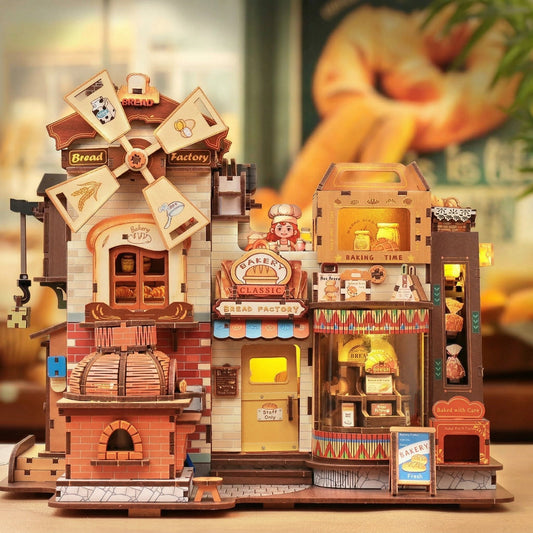Cutebee Factory Bread - 3D Wooden Music Box Puzzle Kit