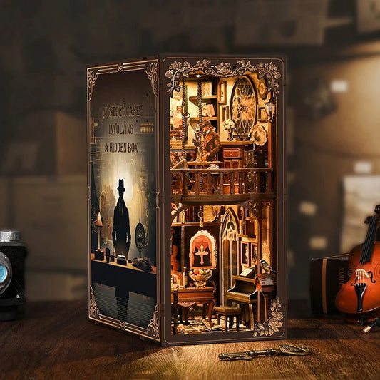 Mystic Alley Dark Box - DIY Wooden Book Nook Kit