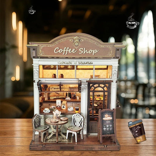 Cozy Cafe Haven - DIY Miniature Coffee Shop Kit