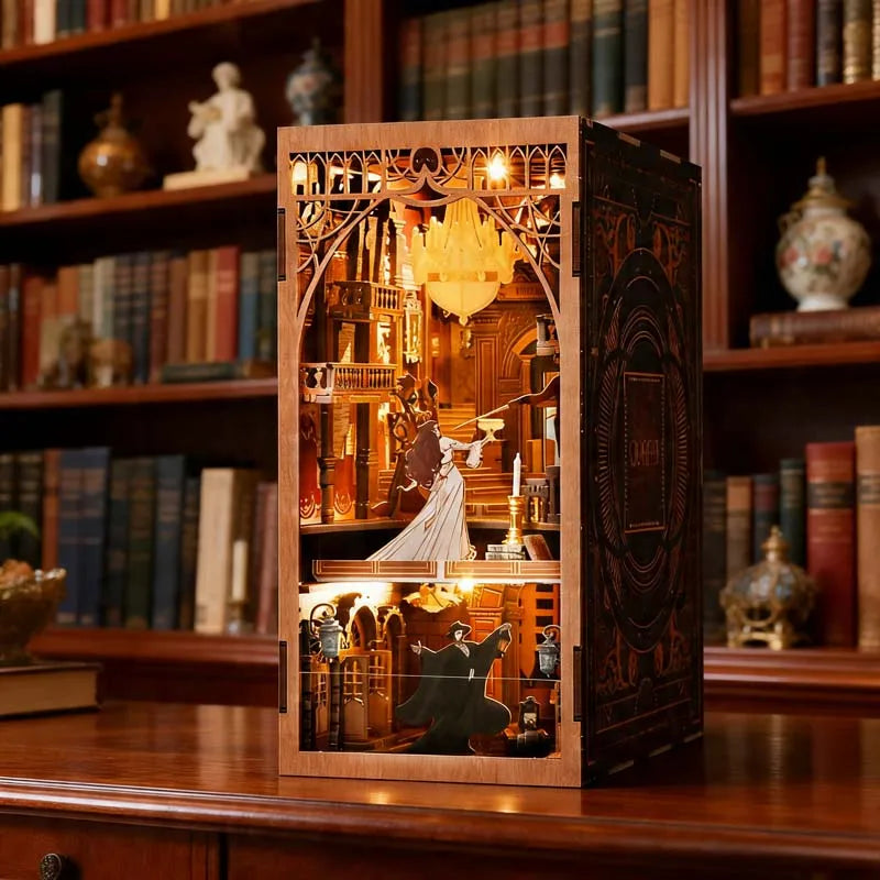 Phantom Opera Night - 3D Wooden Book Nook Kit