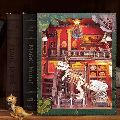 Jurassic Journey - DIY Dinosaur Museum Book Nook Kit