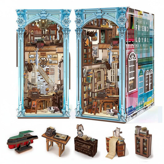 Hemingway's Home - DIY Wooden Book Nook Kit