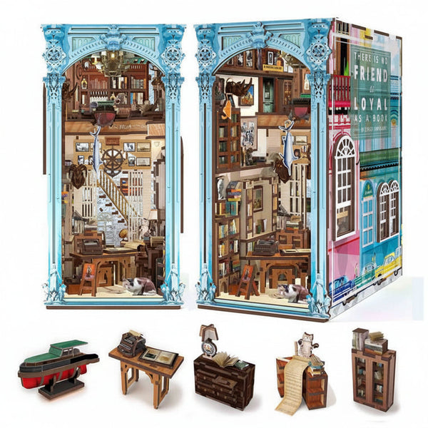 Hemingway's Home - DIY Wooden Book Nook Kit