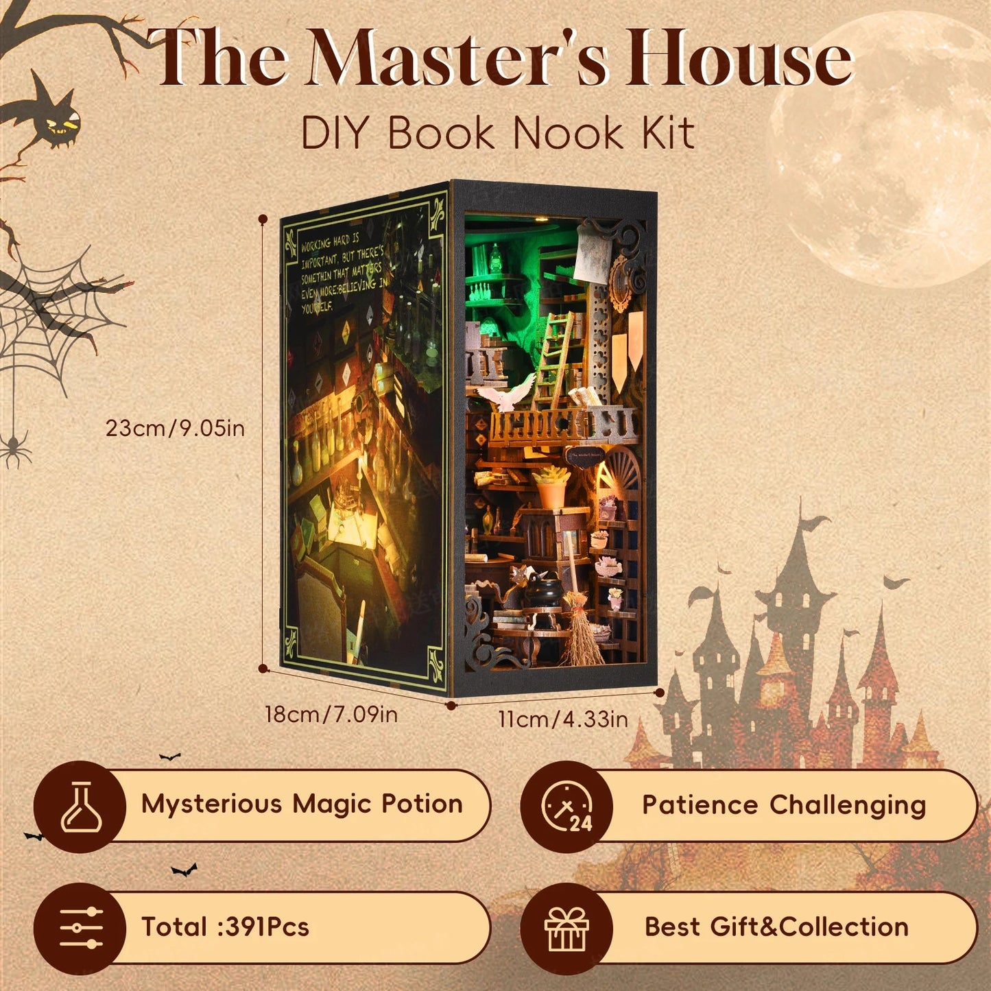 The Master's House  - DIY Book Nook Kit