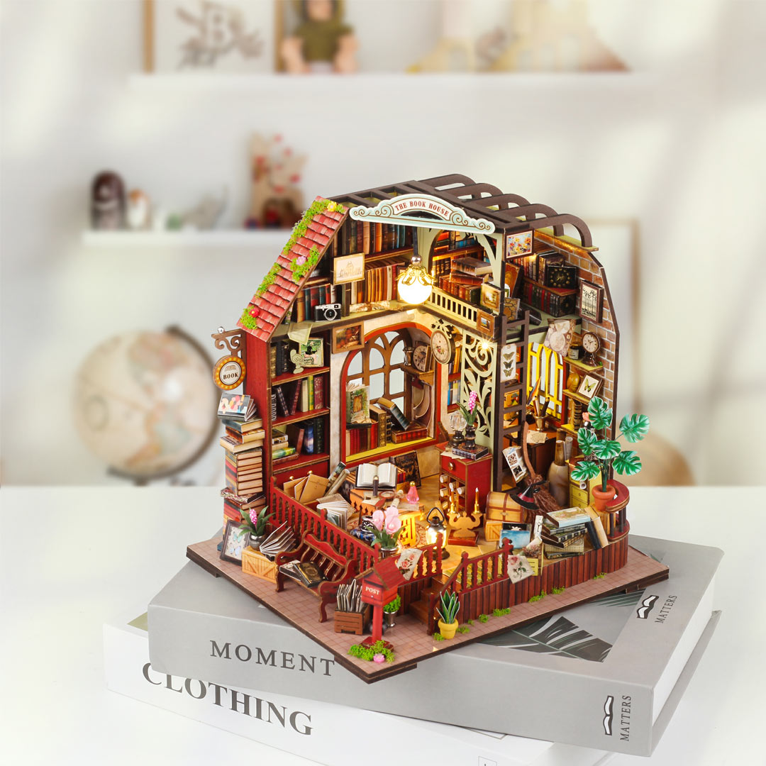 The Book House - DIY Miniature Wooden Kit