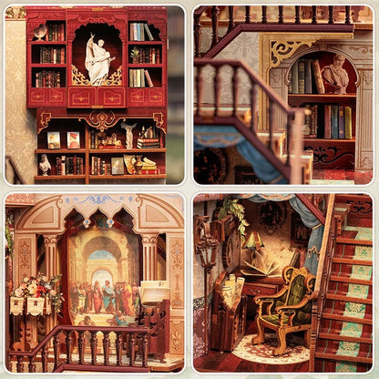 Cutebee Library of Wisdom Book Nook Kit