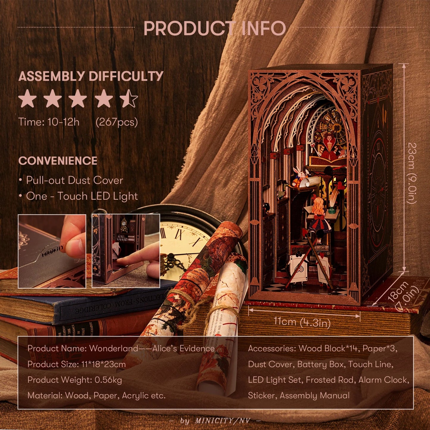 Alice's Evidence DIY Book Nook Kit