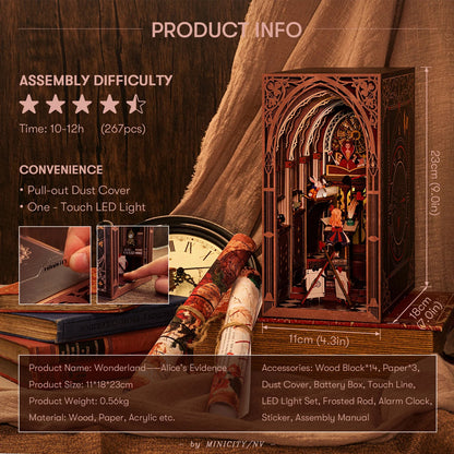Alice's Evidence DIY Book Nook Kit