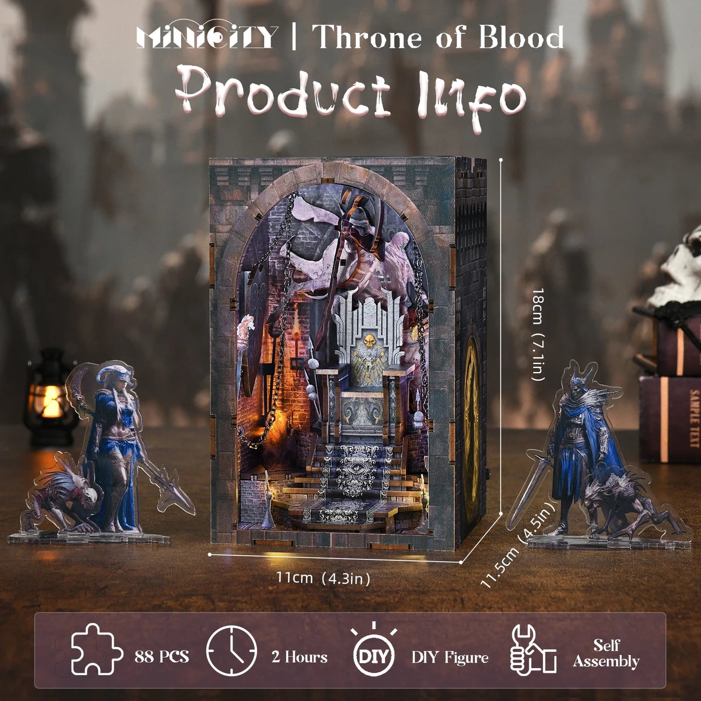 Throne of Bones Book Nook Kit