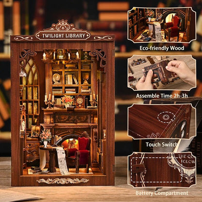 TWILIGHT LIBRARY  - DIY Book Nook Kit