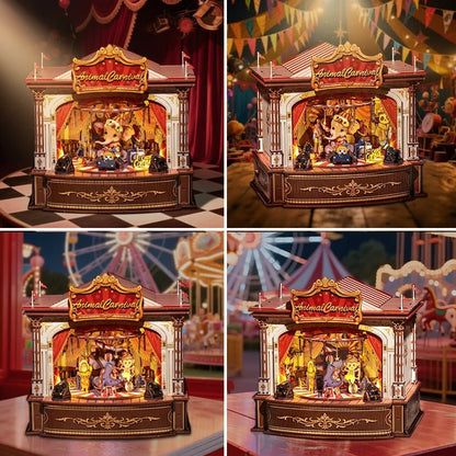 Cutebee Animal Carnival DIY Book Nook Kit