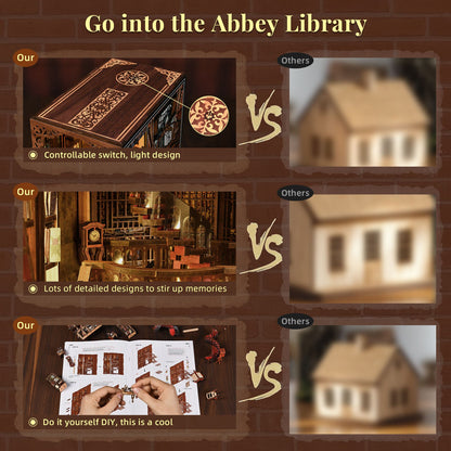 Abbey Library DIY Book Nook Kit