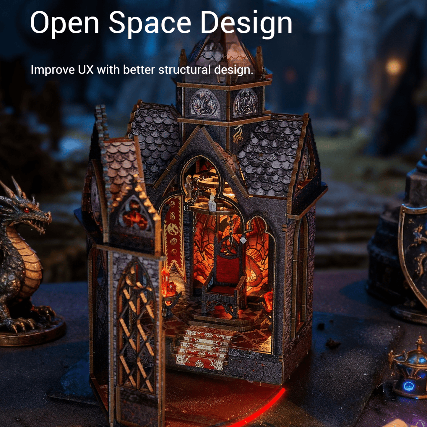 Cutebee Spire Of The Wyrm - DIY Miniature World Kit