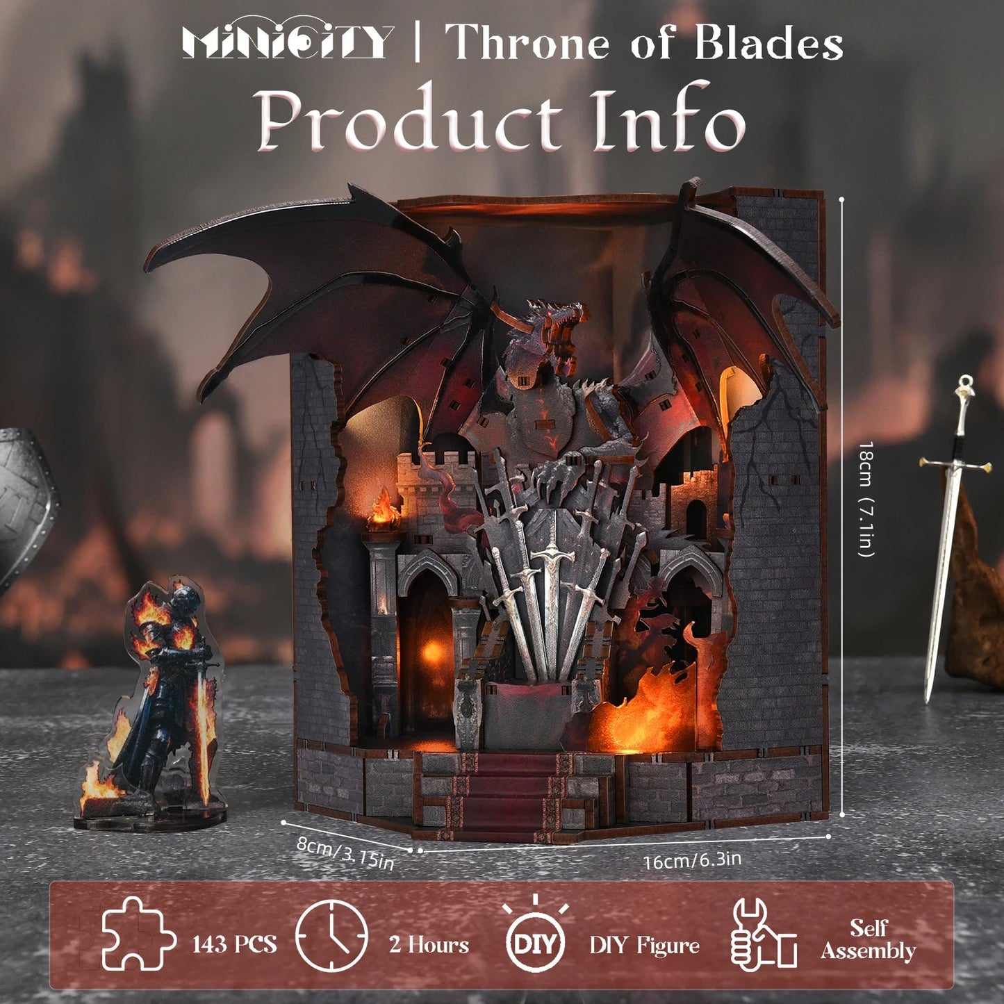 Throne of Blades Book Nook Kit