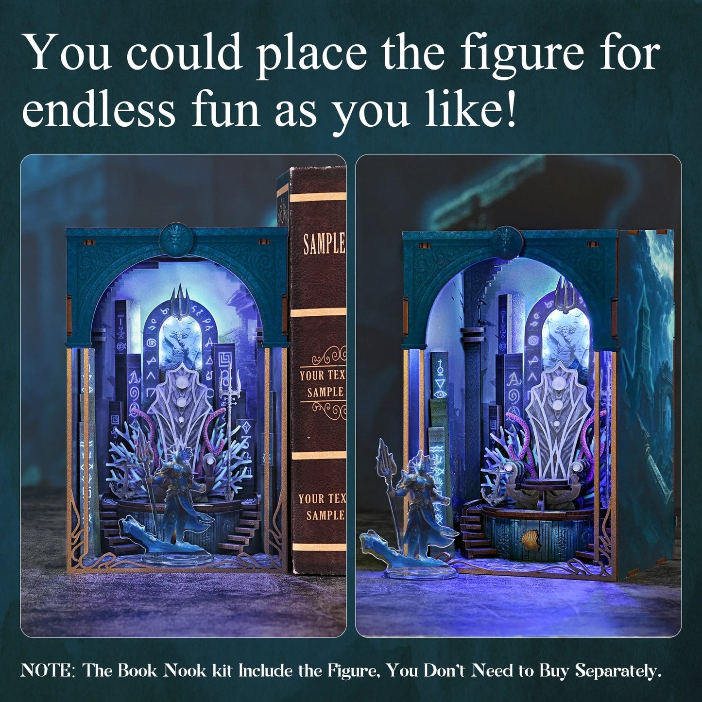 Throne of Aqua - DIY Miniature Book Nook Kit