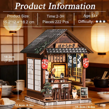 "Tranquil Izakaya" DIY  Wooden Bookend Kit