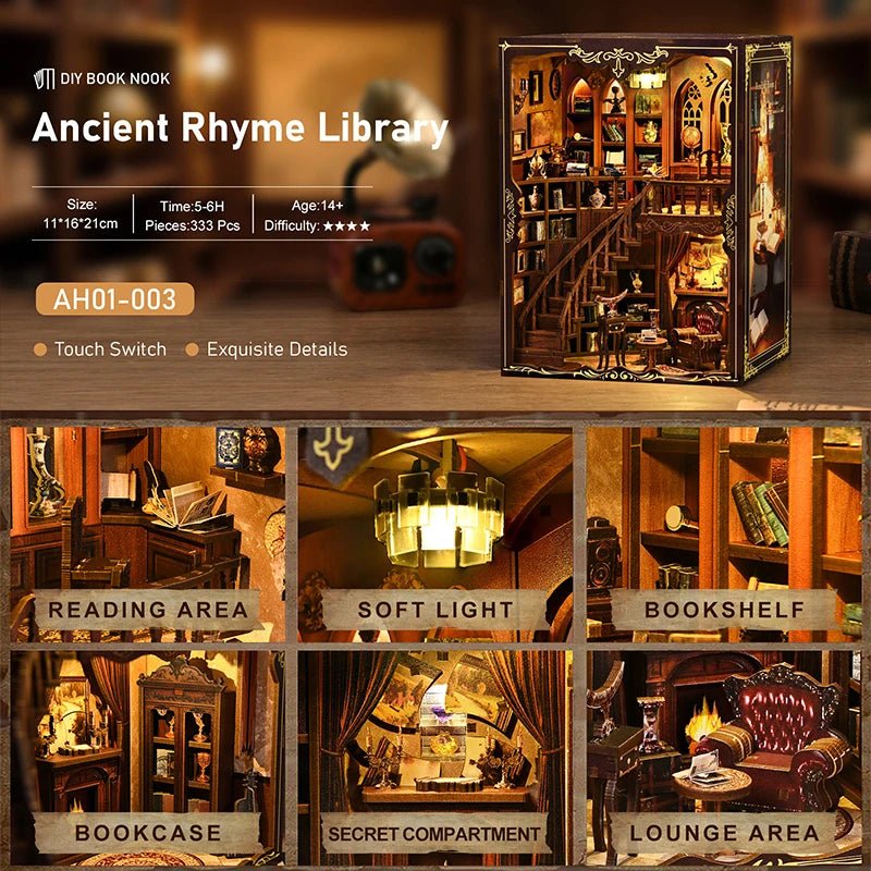 Ancient Library Book Nook Kit
