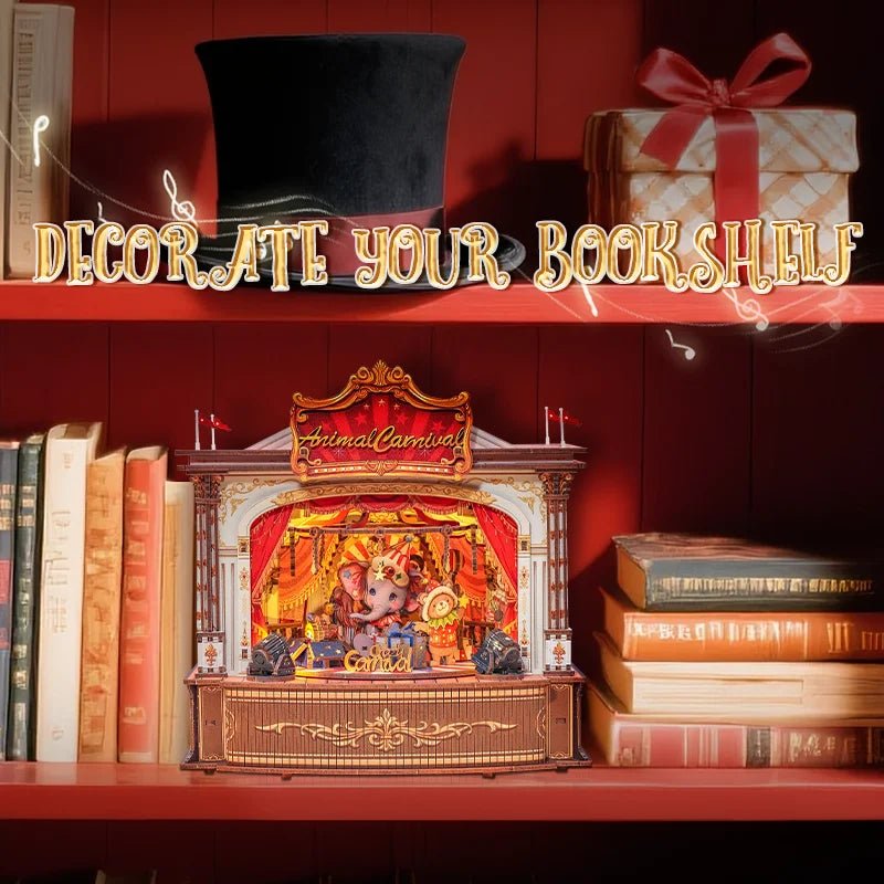 Cutebee Animal Carnival DIY Book Nook Kit