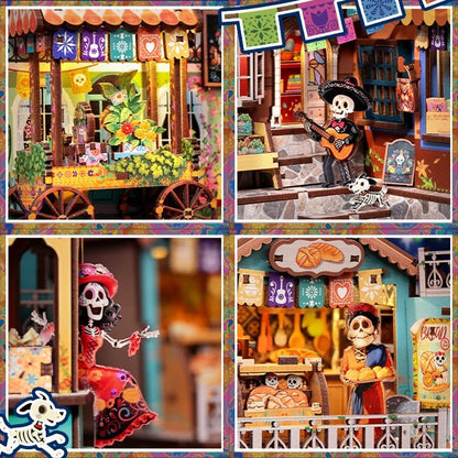 Cutebee Plaza de los Muertos -  Book Nook Kit