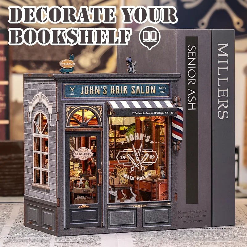 Cutebee John's Hair Salon - DIY  Book Nook Kit
