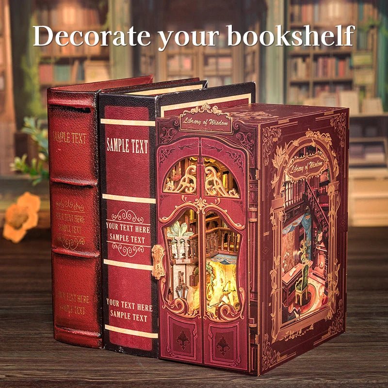 Cutebee Library of Wisdom Book Nook Kit