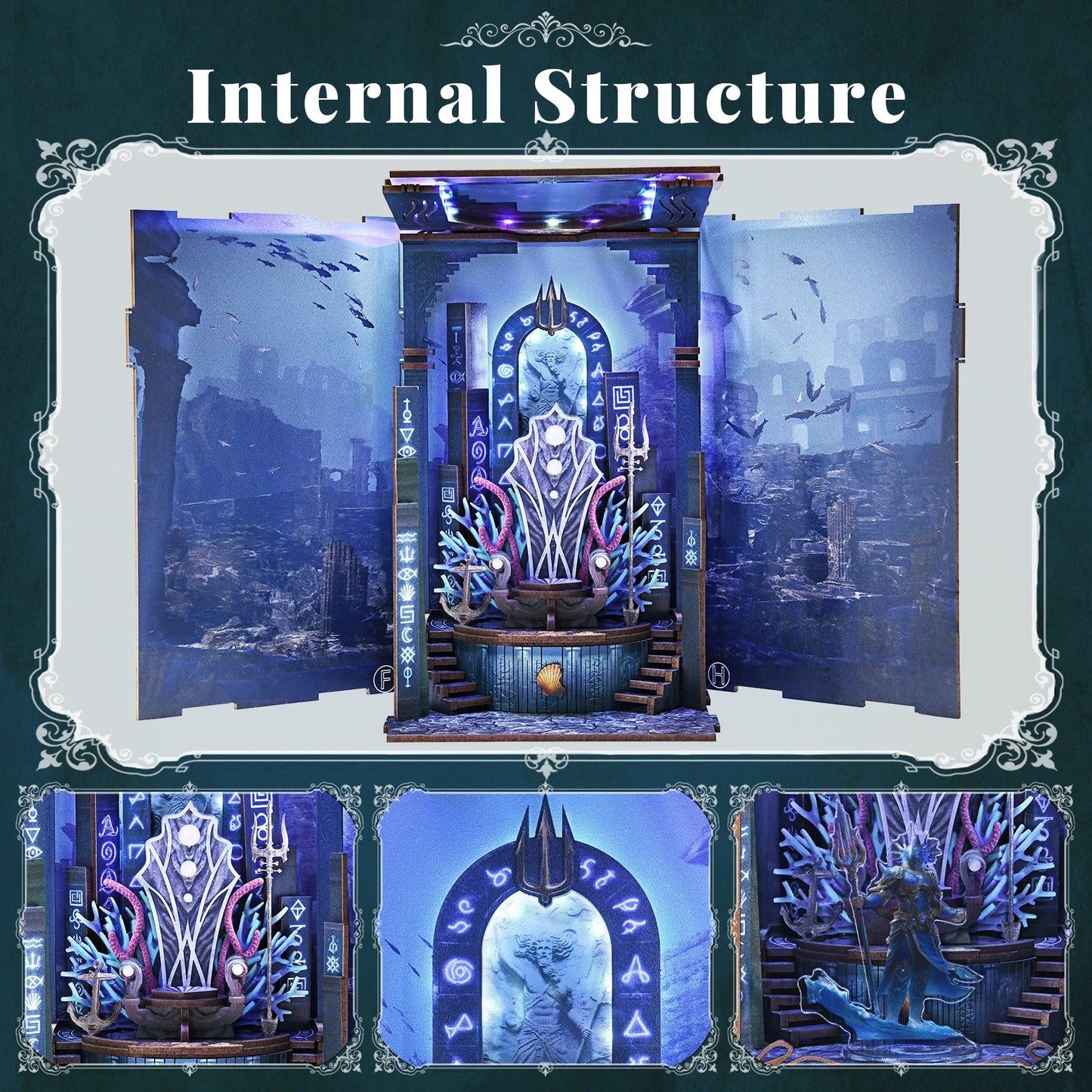 Throne of Aqua - DIY Miniature Book Nook Kit