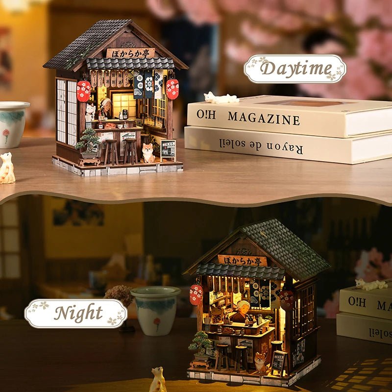 "Tranquil Izakaya" DIY  Wooden Bookend Kit