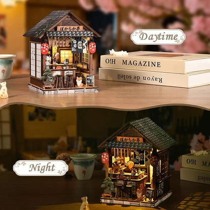 "Tranquil Izakaya" DIY  Wooden Bookend Kit