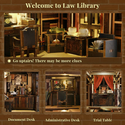 Law Library - Book Nook Kit