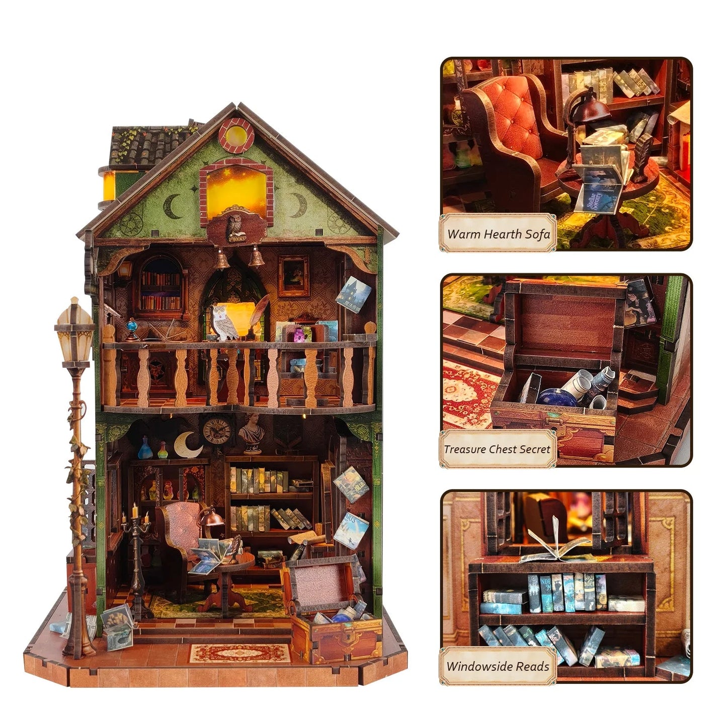Owl Library - DIY Book Nook Kit