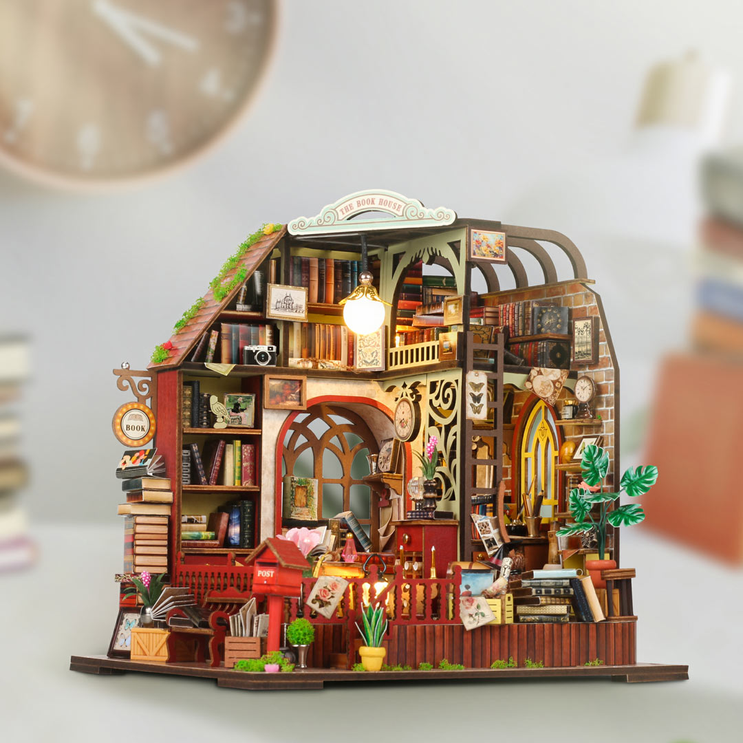 The Book House - DIY Miniature Wooden Kit