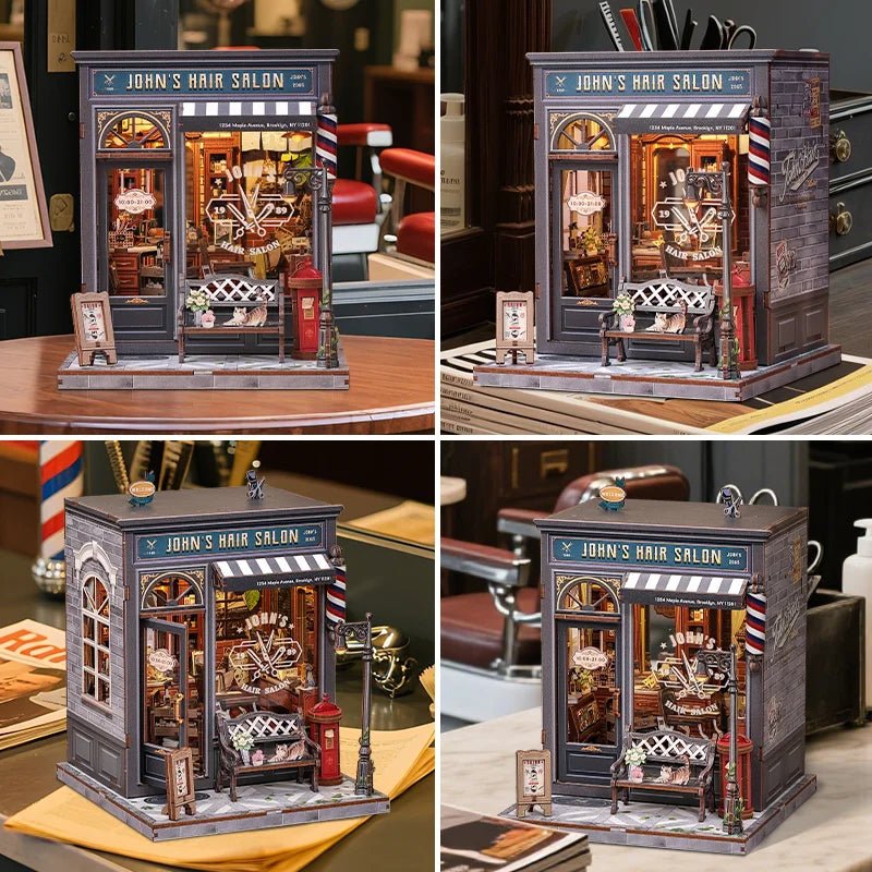Cutebee John's Hair Salon - DIY  Book Nook Kit