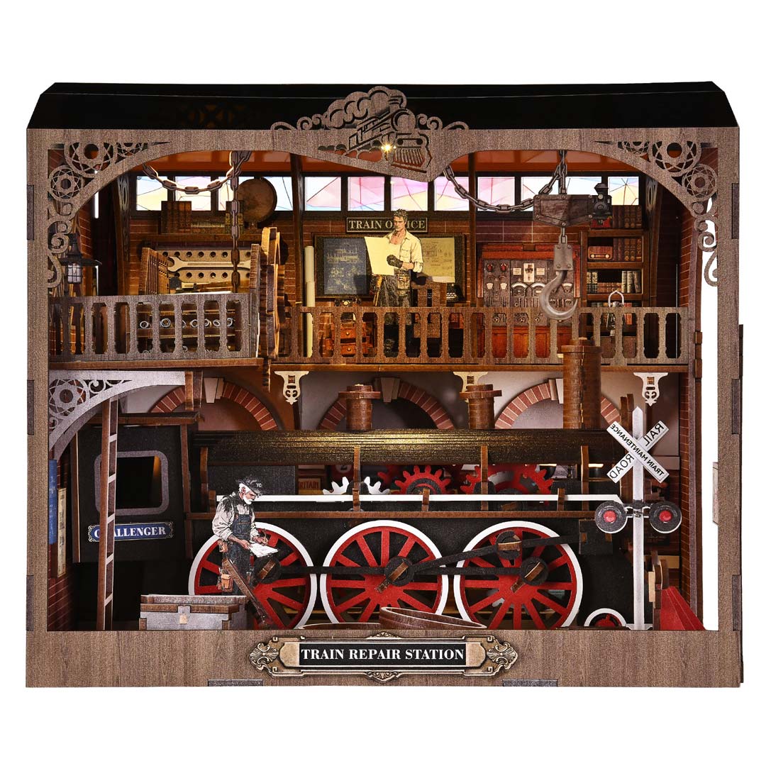 Train Repair Station - Book Nook Kit
