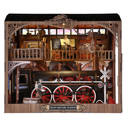 Train Repair Station - Book Nook Kit