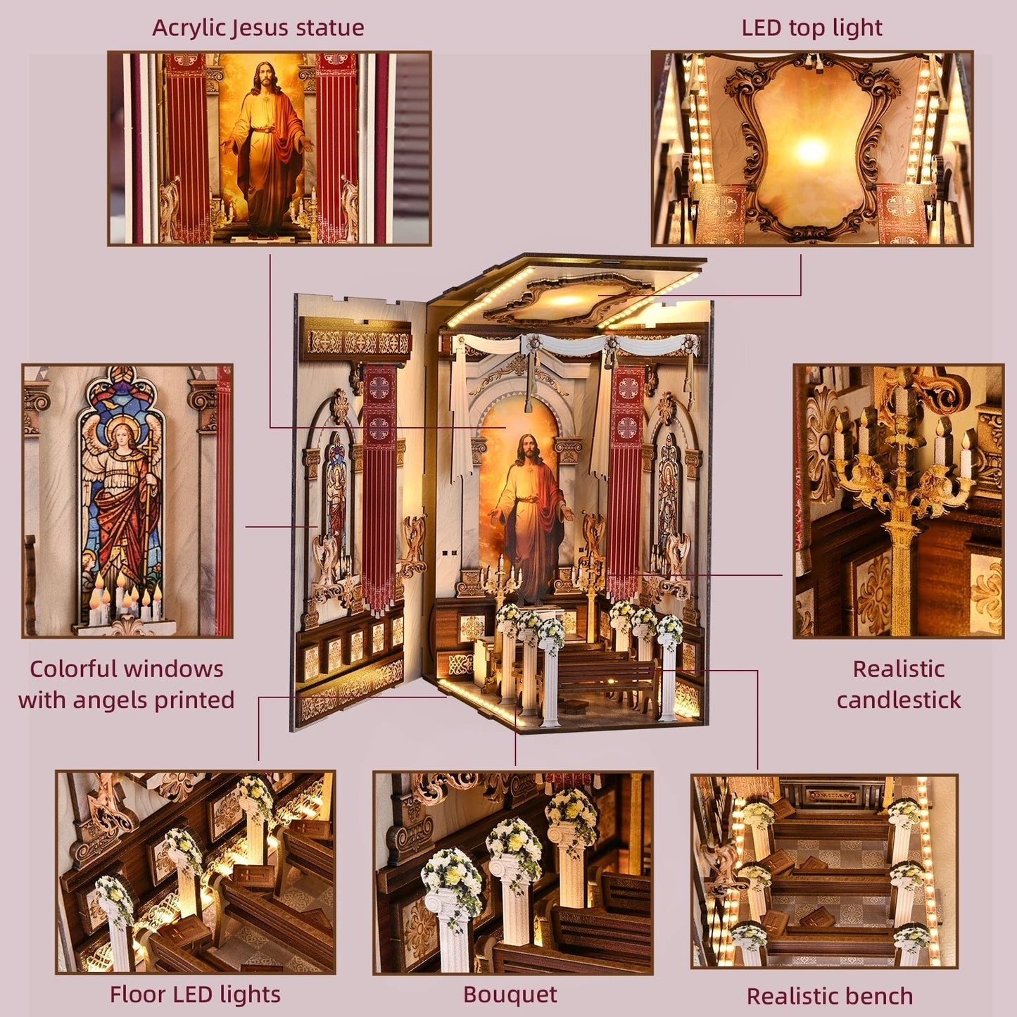 Cathedral Book Nook Kit