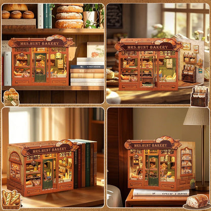 Cutebee Mrs. Hunt Bakery - 3D Wooden Book Nook Kit