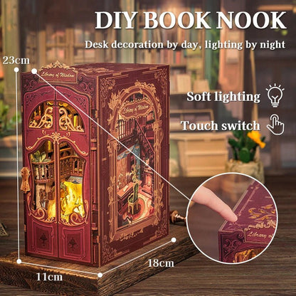 Cutebee Library of Wisdom Book Nook Kit