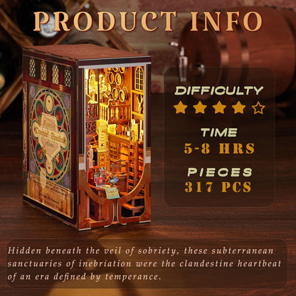 Roaring Twenties Speakeasy - DIY Book Nook Kit