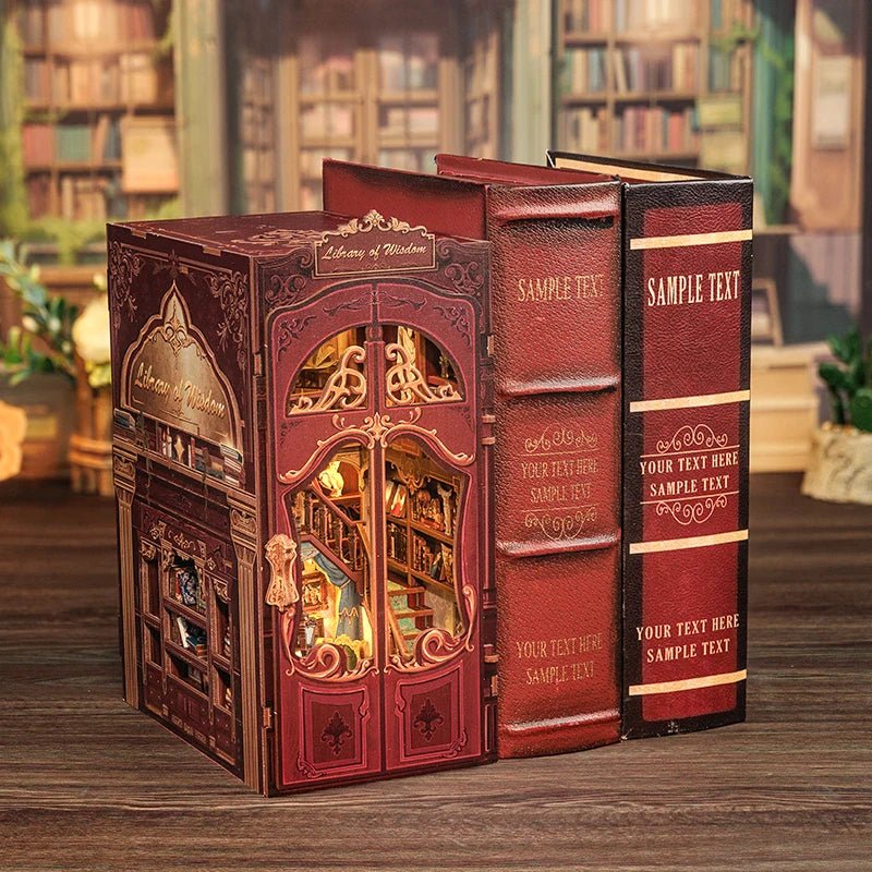 Cutebee Library of Wisdom Book Nook Kit