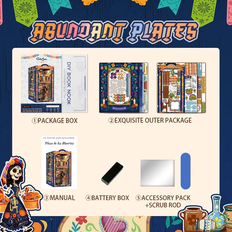 Cutebee Plaza de los Muertos -  Book Nook Kit