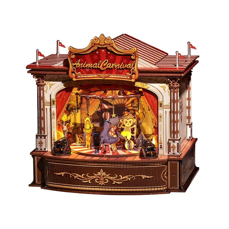Cutebee Animal Carnival DIY Book Nook Kit