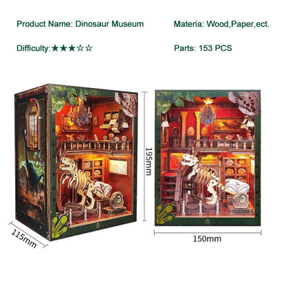 Jurassic Journey - DIY Dinosaur Museum Book Nook Kit