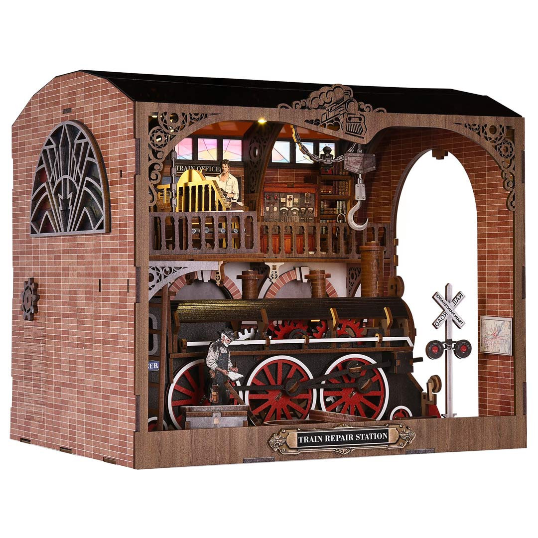 Train Repair Station - Book Nook Kit