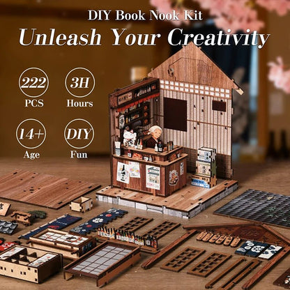"Tranquil Izakaya" DIY  Wooden Bookend Kit