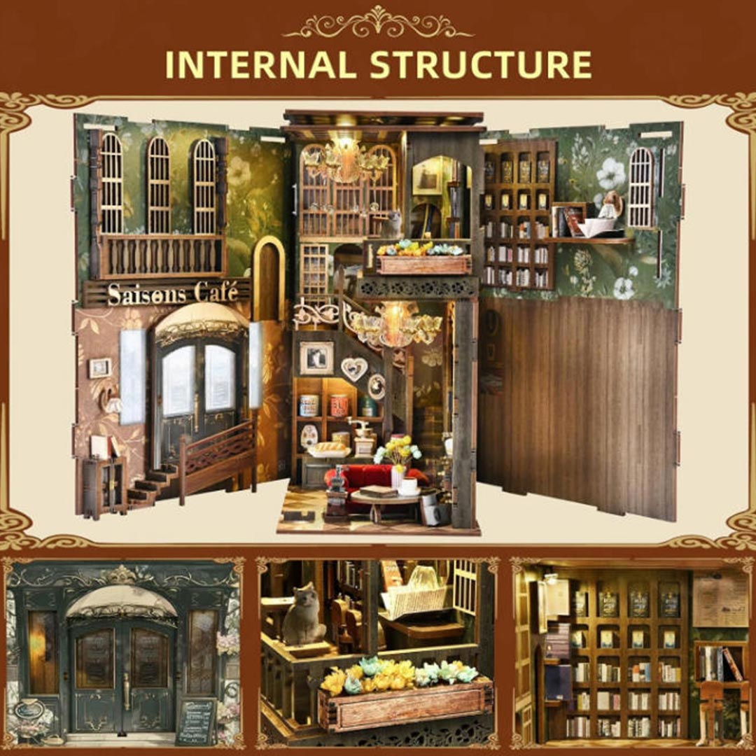 Saisons Café - DIY Book Nook Kit