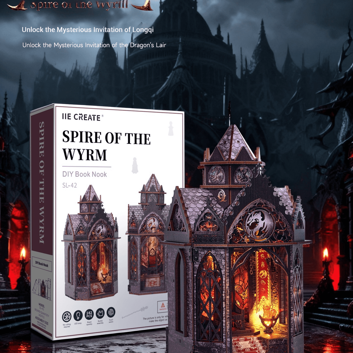 Cutebee Spire Of The Wyrm - DIY Miniature World Kit