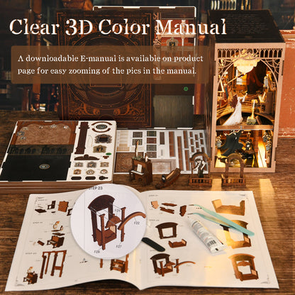 Phantom Opera Night - 3D Wooden Book Nook Kit
